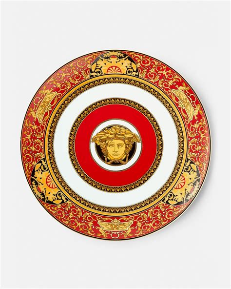 VERSACE Medusa Red Placeholder Plate Centerpiece 33cm 